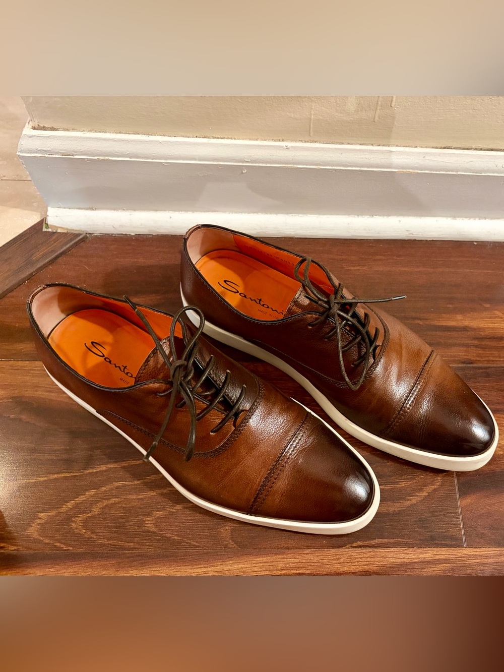 Santoni Behemoth - Dark Brown size 10